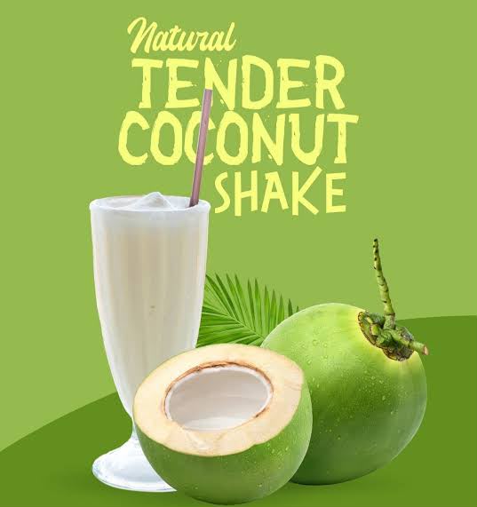 Tender coconut milk shake